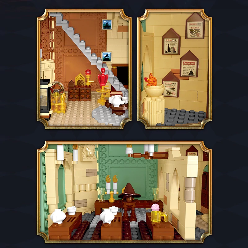 Jiestar JJ9148 Hogwarts Castle Magic Castle Clock Tower Movie