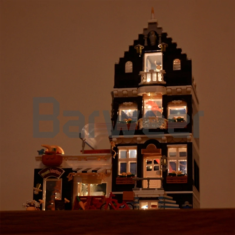 [Mini Micro Bricks] JiQing JQ10002 Market Street Modular Buildings