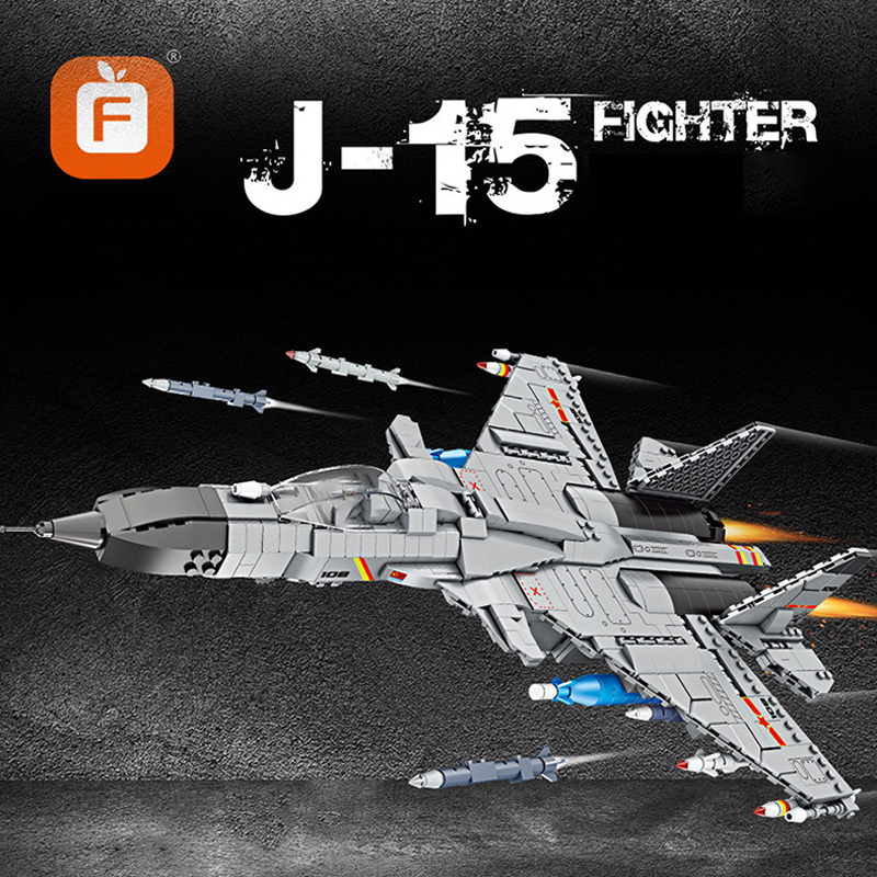 Forange FC6106 Military J-15 Fighter Building Blocks 1293±pcs Bricks from China.