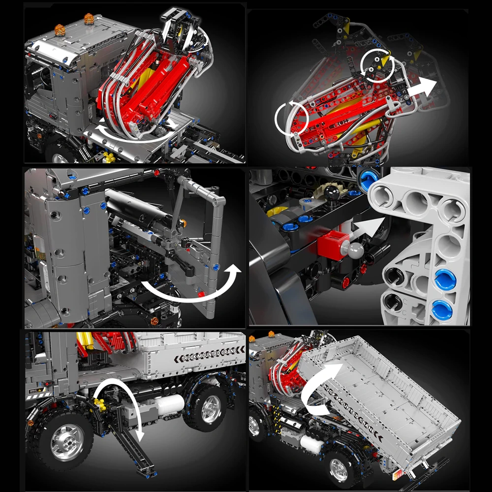 MouldKing 19016 Truck-Mounted Crane Transport Vehicle Technic