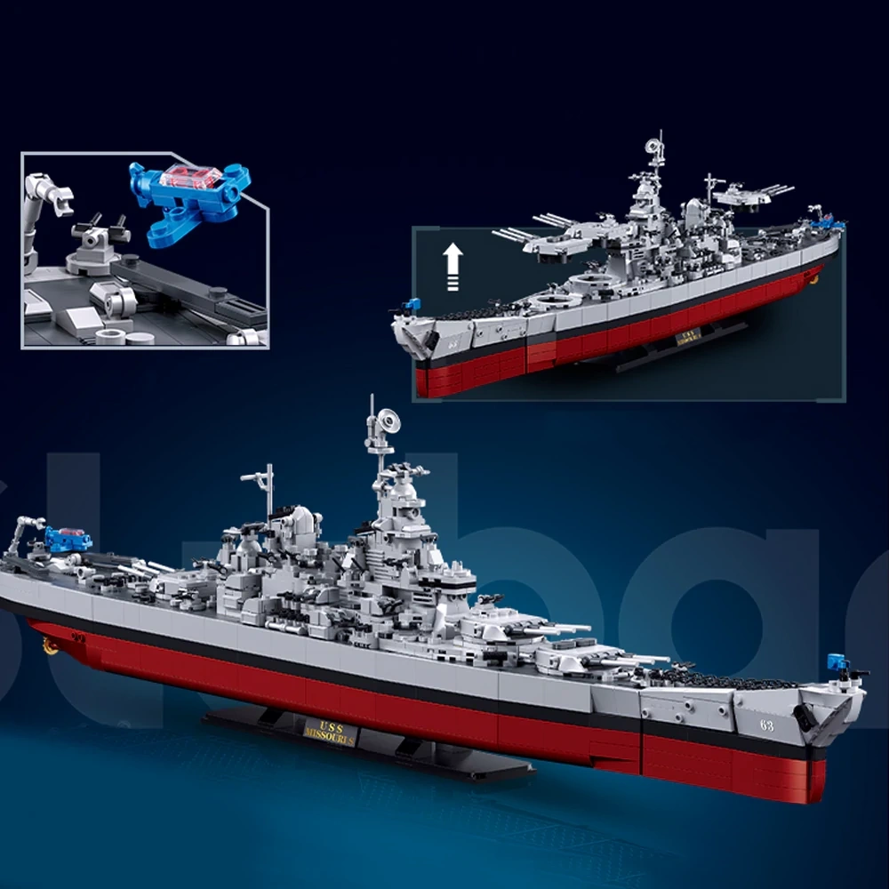 Sluban M38-B1291 USS Missouri S 1:350 Military
