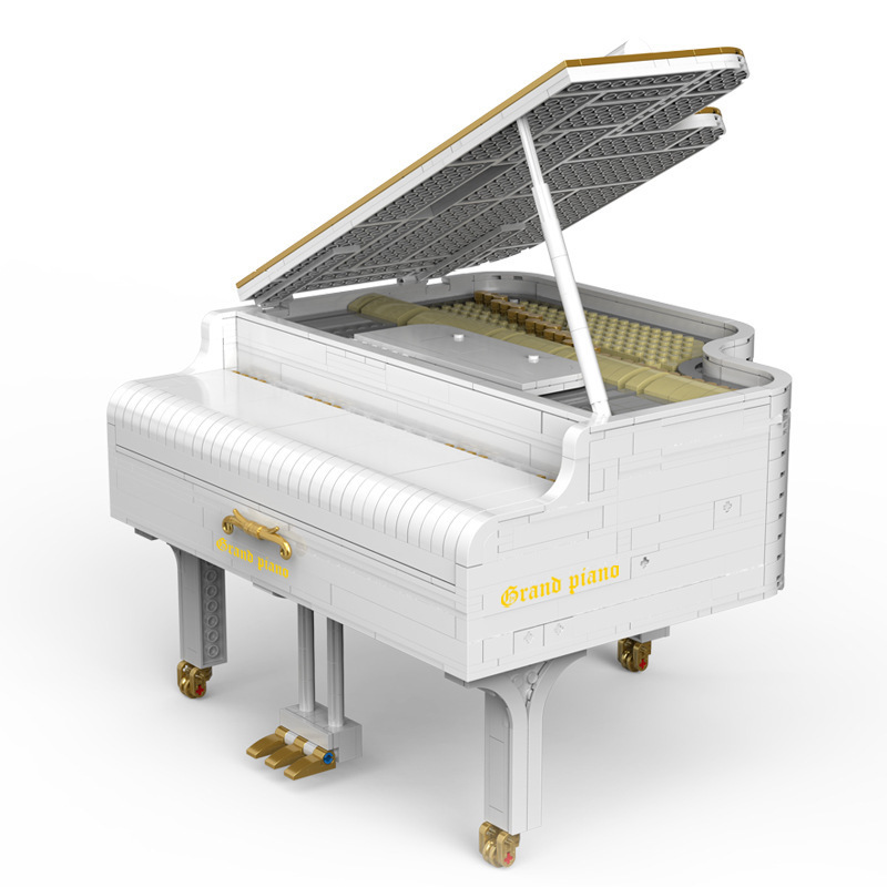 {With Present roses}HAPPY BUILD YC-21003 Creator Expert White Dreamer Piano Building Blocks 2745±pcs Bricks from China.