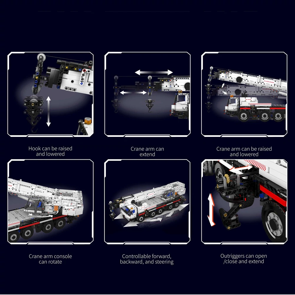 MouldKing 17075 LIM IIIO Crane Technic