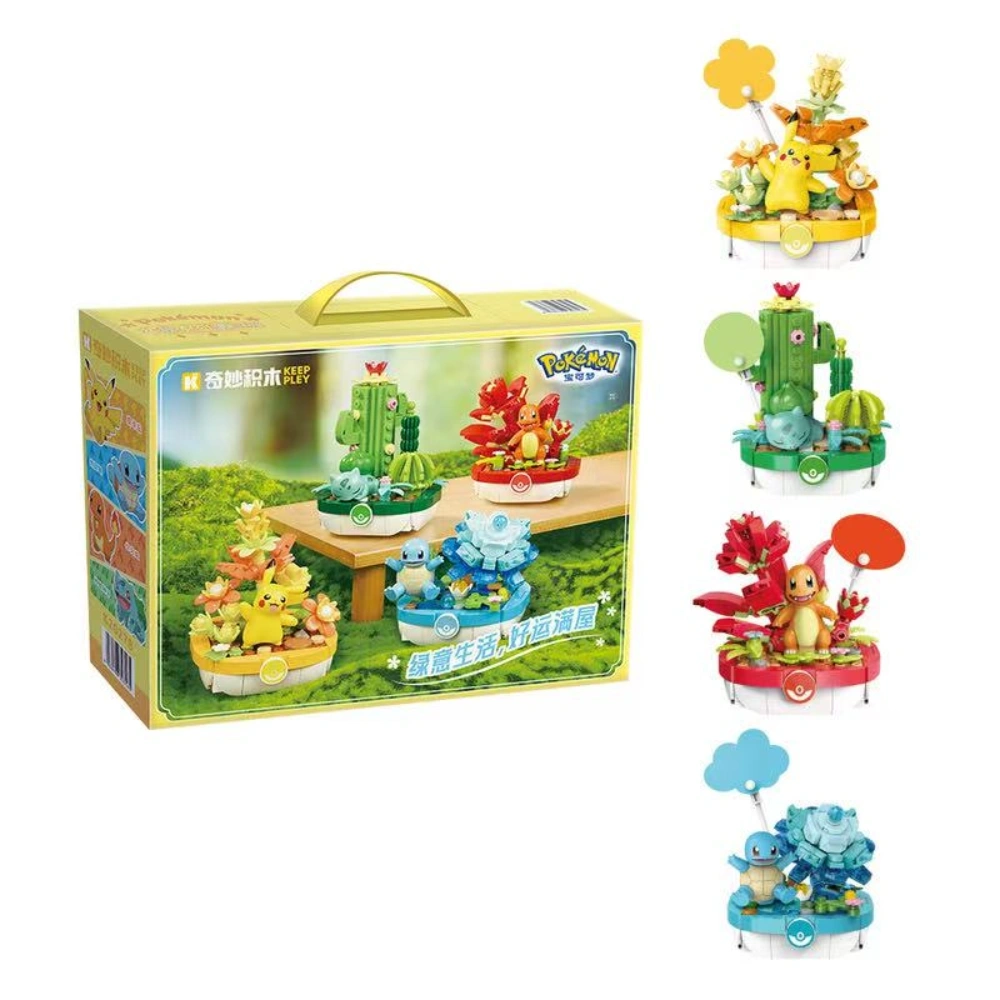 Keeppley K20278 Pokémon Potted Plant Four In One Movie