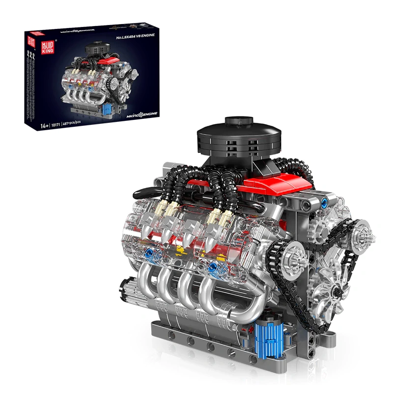 [With Motor] MouldKing 10171 LSX454 V8 Engine Technic