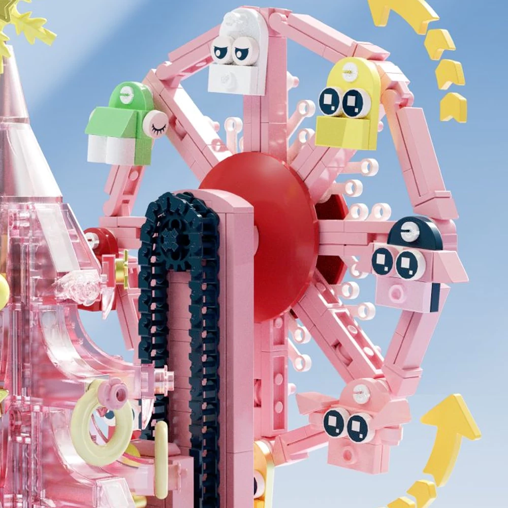 DK 7030 Pink Sky Wheel MERRY Christmas