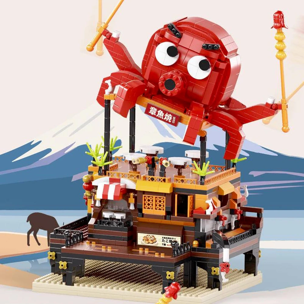 [Mini Micro Bricks] MOYU Cuisine Series Modular Buildings