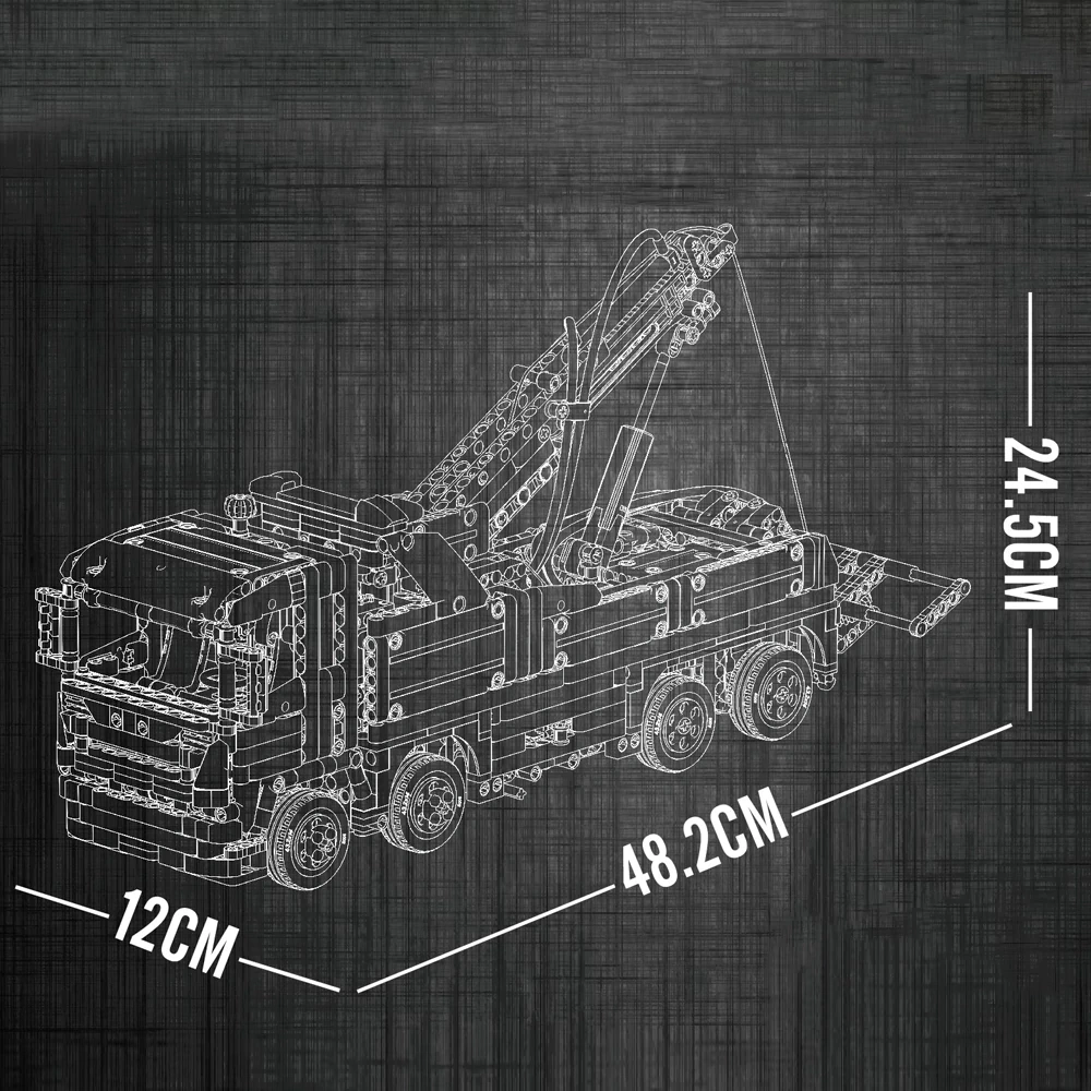 MouldKing 19017 Scania Air-Operated Rescue Truck Technic