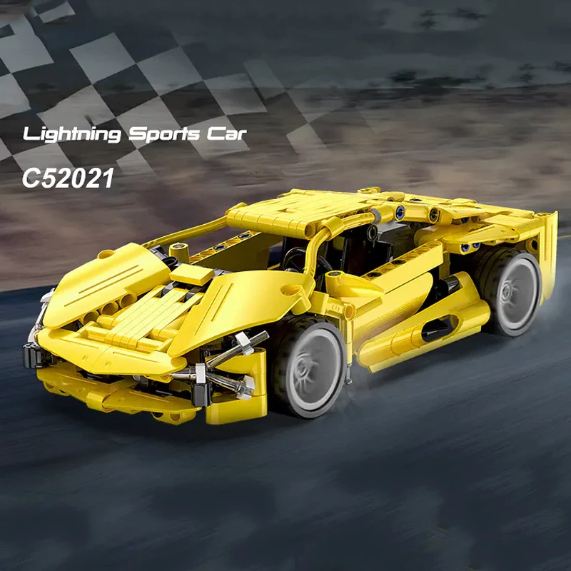 CaDA Sports Car Pull-Back Vehicle Technic