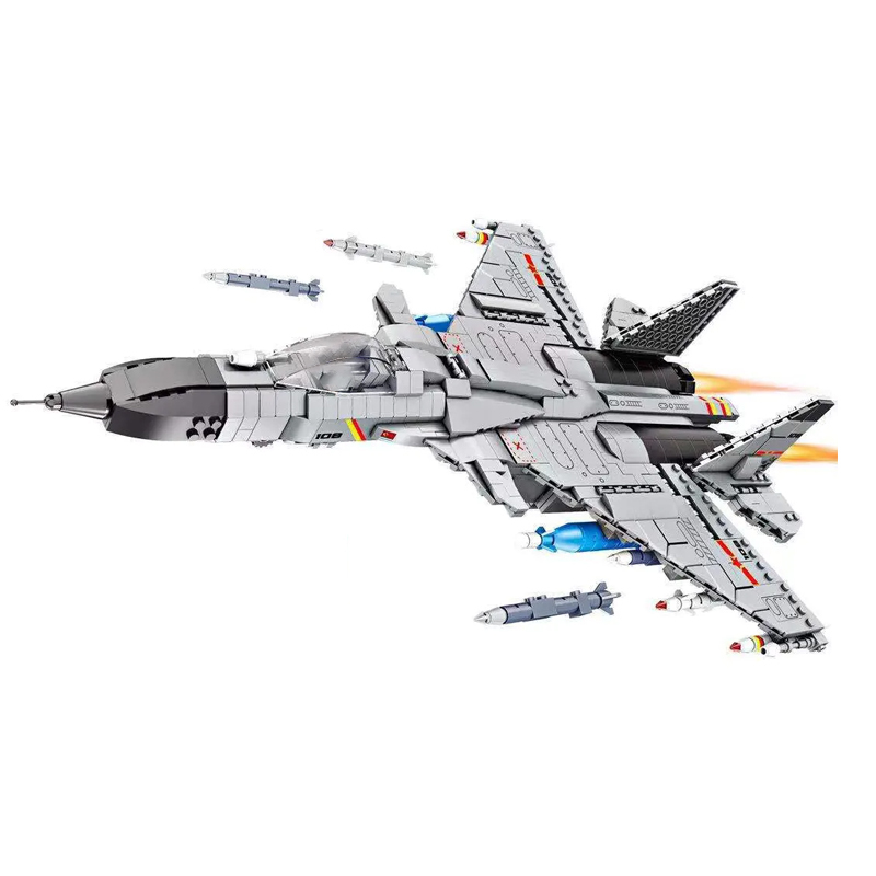 Forange FC6106 Military J-15 Fighter Building Blocks 1293±pcs Bricks from China.