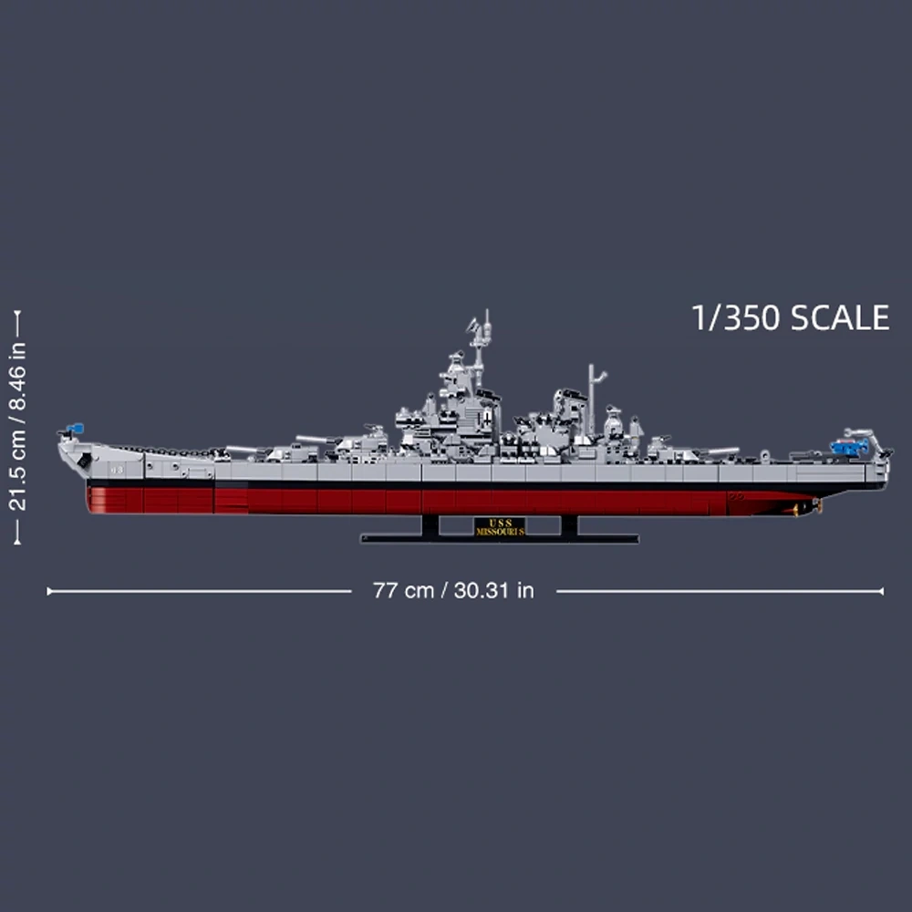 Sluban M38-B1291 USS Missouri S 1:350 Military