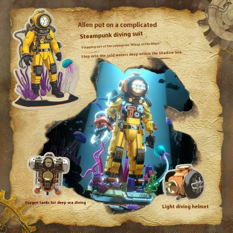 Iambrick 30701 Steampunk Diver Creator Expert
