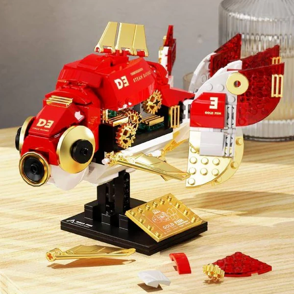 TUOMU T7004 Steam Davinci：Red Ryukin Goldfish Creator Expert