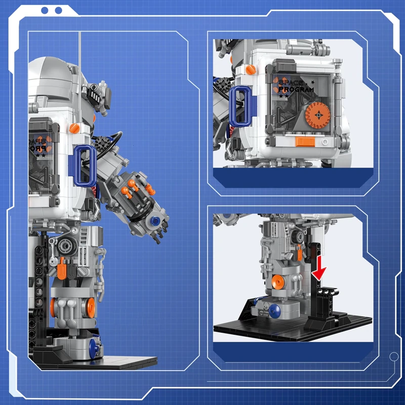 [Mini Micro Bricks] JiQing JQ30004 Mechanical Astronaut Creator Expert