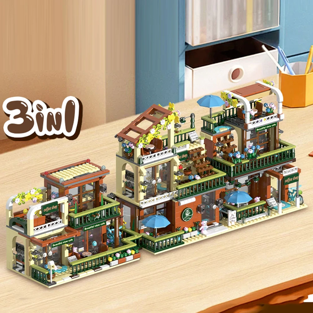 XMORK 20204 Coffee Shop 3IN1 Modular Buildings