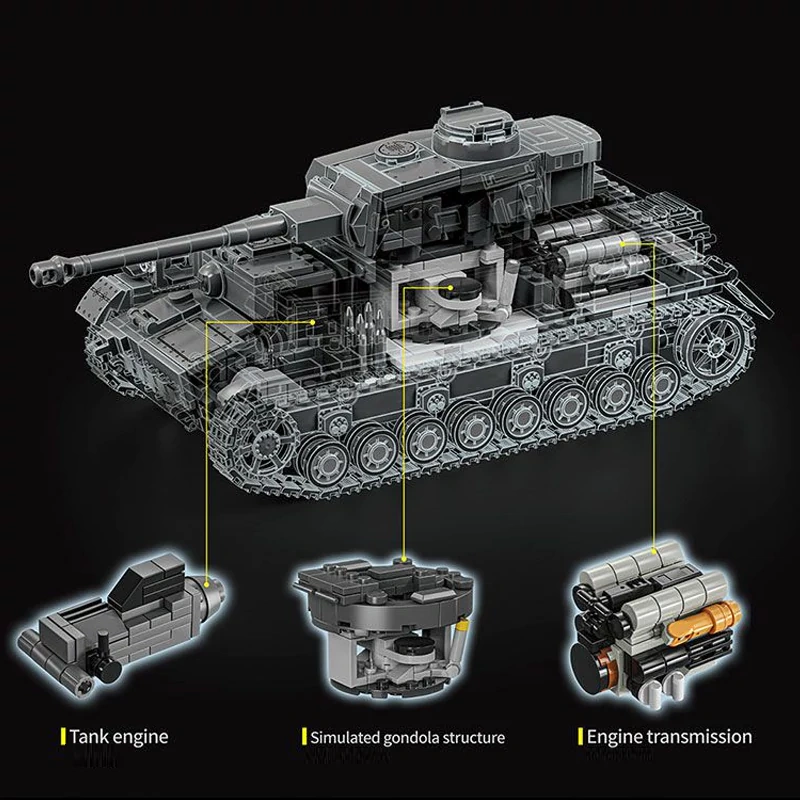 12GO 97003 PZ.KPFW. IV AUSF. F2 Tank Military