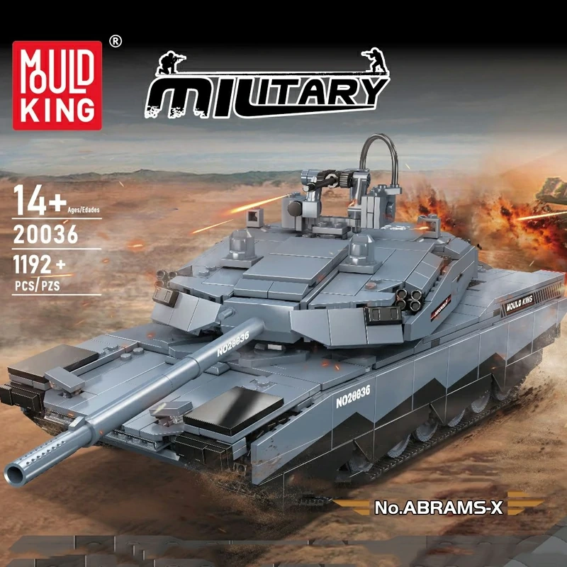 MBT様 MouldKing 20036 ABRAMS-X Tank Military