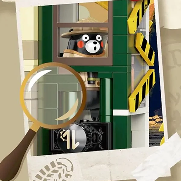 Panlos 880035 Kumamon Private Detective Society Modular Buildings