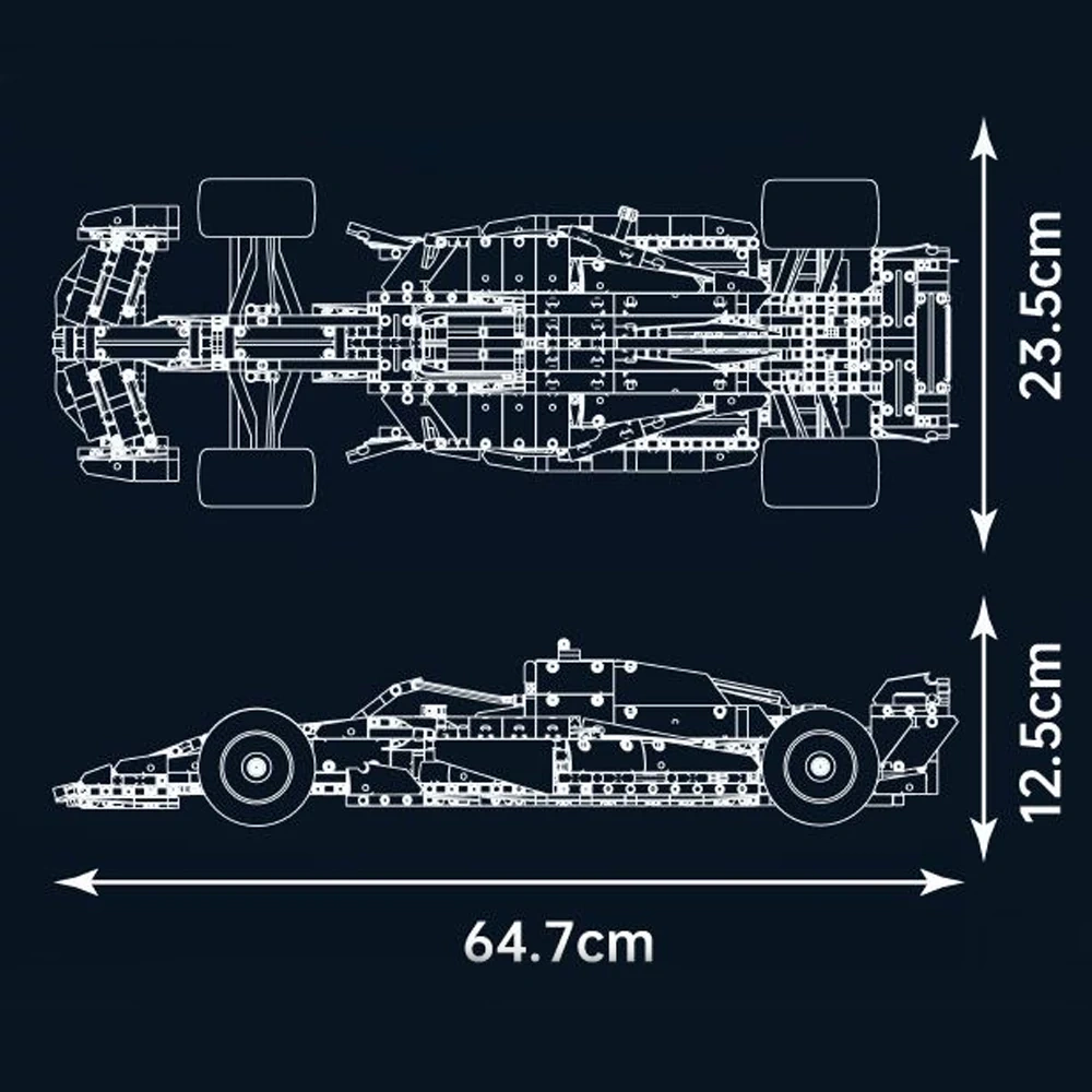 MouldKing 13207 RB20 Racing Car Technic