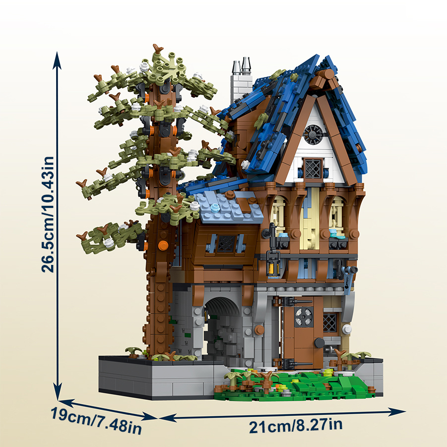 XMORK 033031-033033 Medieval Architecture Series Modular Buildings Creator