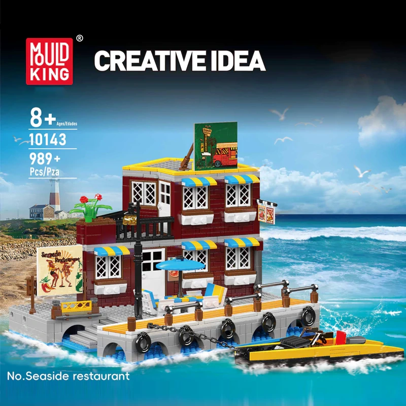 MouldKing 10143 Seaside Restaurant Modular Buildings