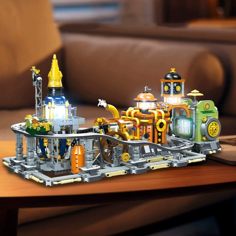 JIESTAR JJ9114 STEAMPUNK MOON BASE Modular Buildings
