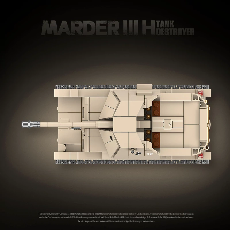 [Deal] QUANGUAN 100295 MARDER III H DESTROYER Tank Military