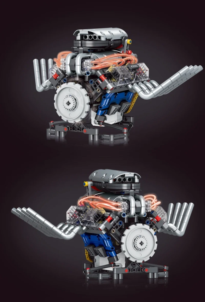 KAIXING K96202 V8 Engine Technic