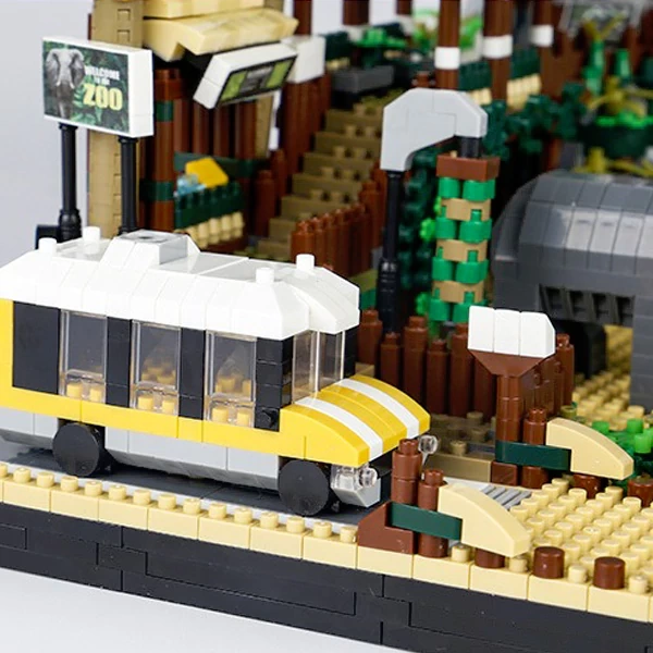 LEGO MOC [Mini Micro Bricks] LHCX 823 Zoo Desert Park Modular