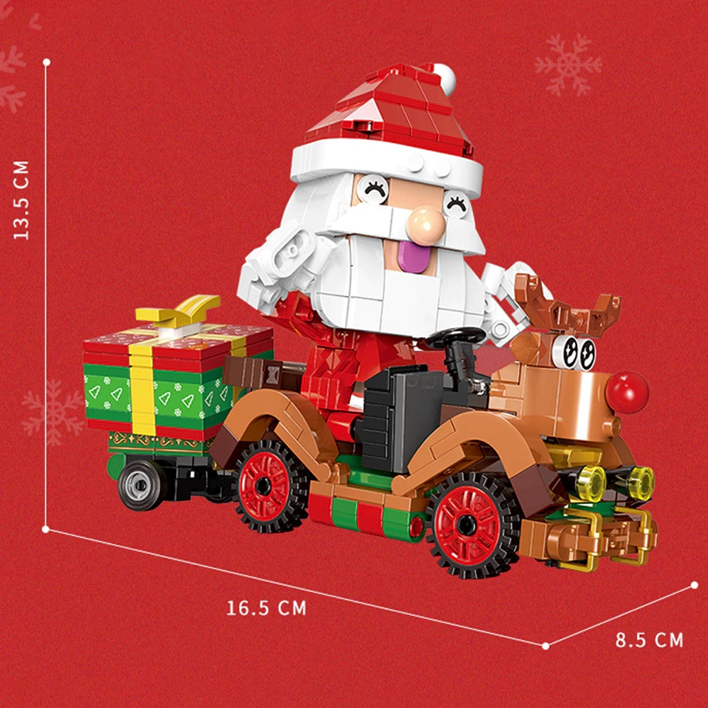XINGBAO XB-18022 Santa Claus Deer Taming Car Christmas