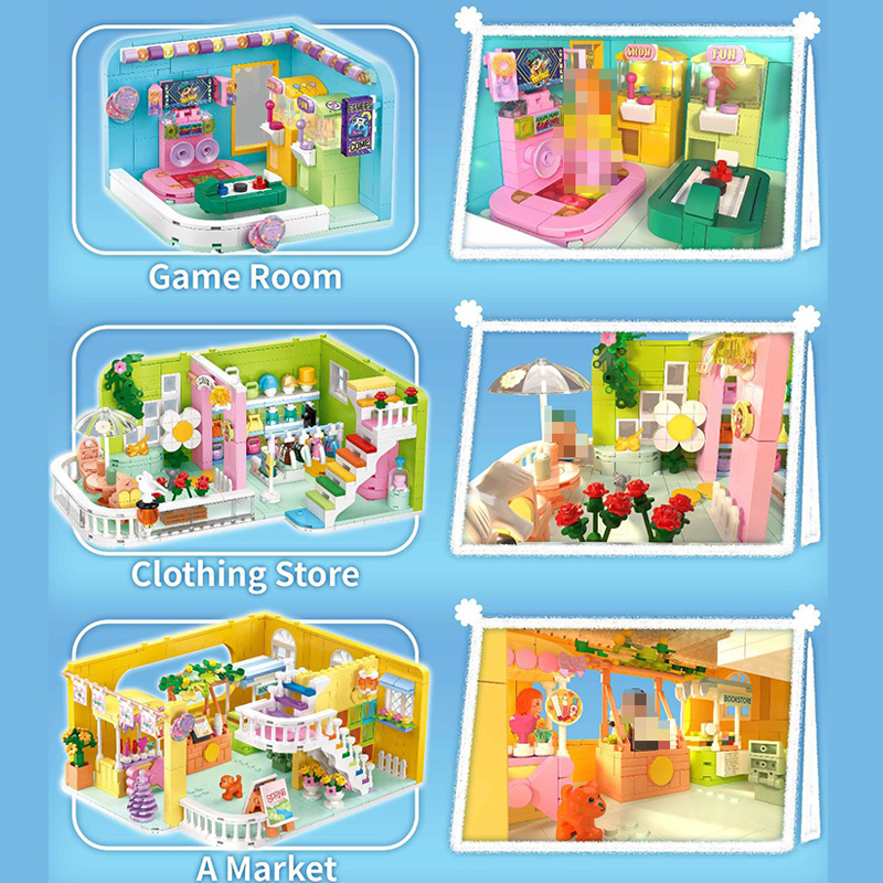 [Mini Micro Bricks] ZHEGAO 612017 Mengle Mall Girl