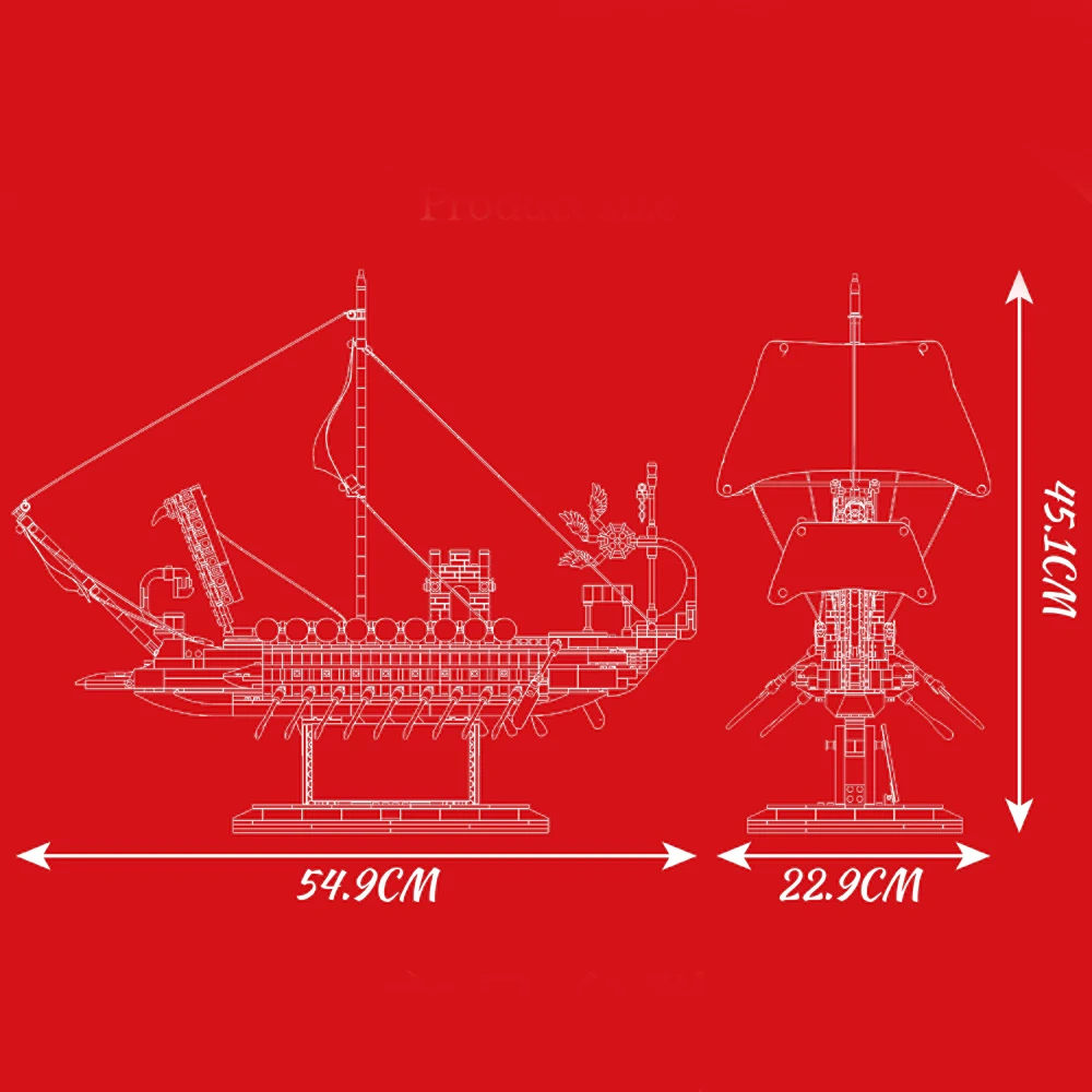 MouldKing 10156 Roman Warship Technic