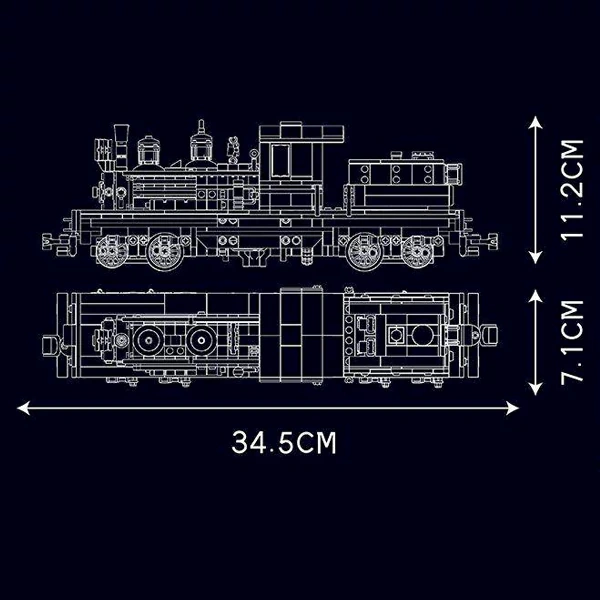 [Deal] [With Motor] MouldKing 12032 Shay-Type Steam Locomotive Technic