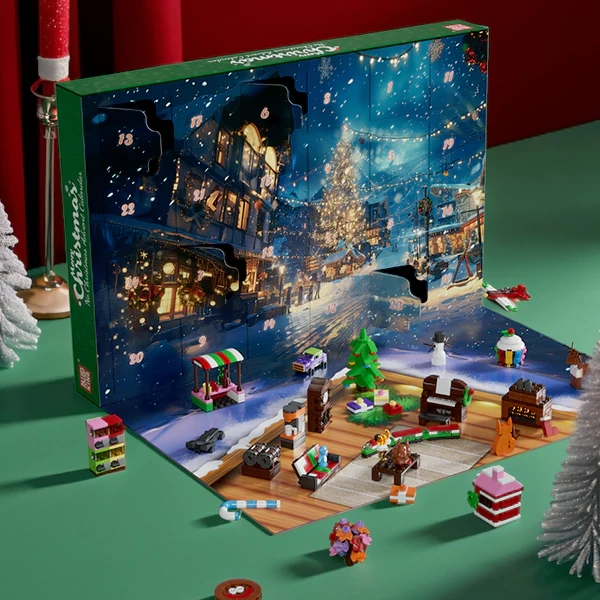 [Pre-sale] [With Original Box] MouldKing Christmas Advent Calendar Blind Box Poke Box Christmas
