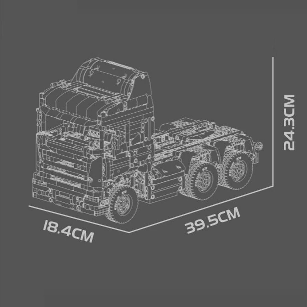 MouldKing 13203 SCA Tractor Head Technic