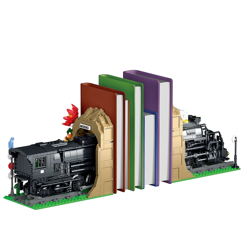 XMORK 028004 TRAIN BOOKEND Booknook Creator Expert
