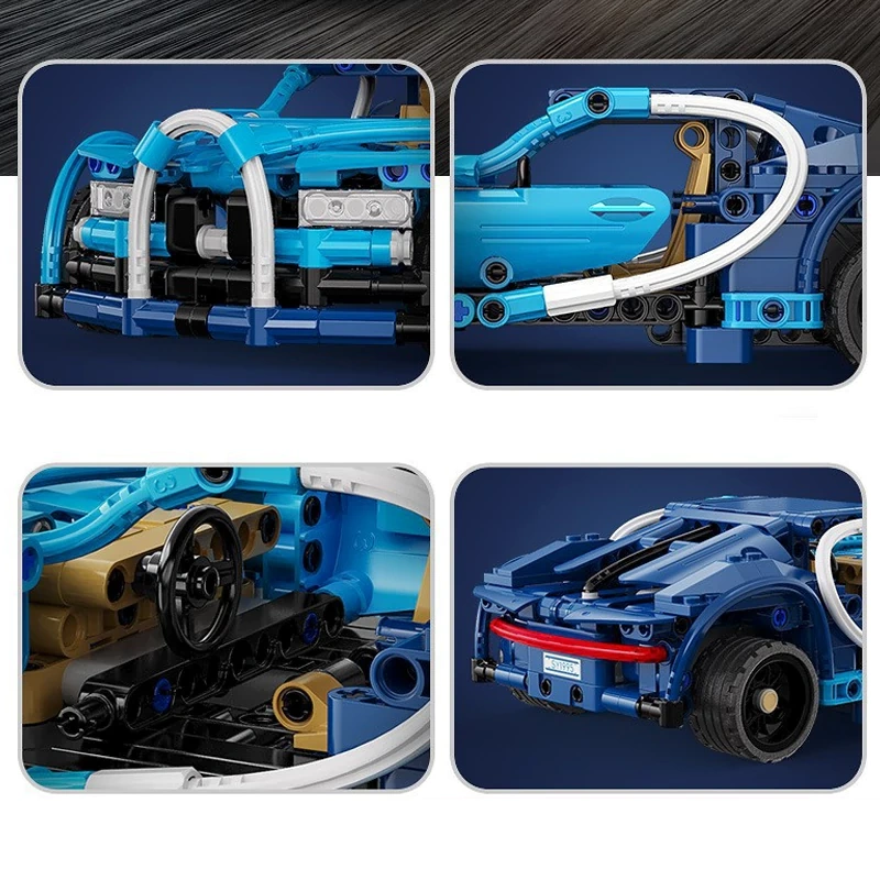 CaDA Sports Car Pull-Back Vehicle Technic