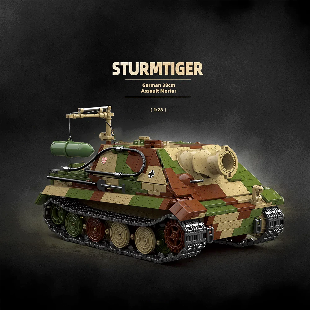 QUANGUAN 100315 SturmTiger German 38cm Assault Mortar 1:28 Military