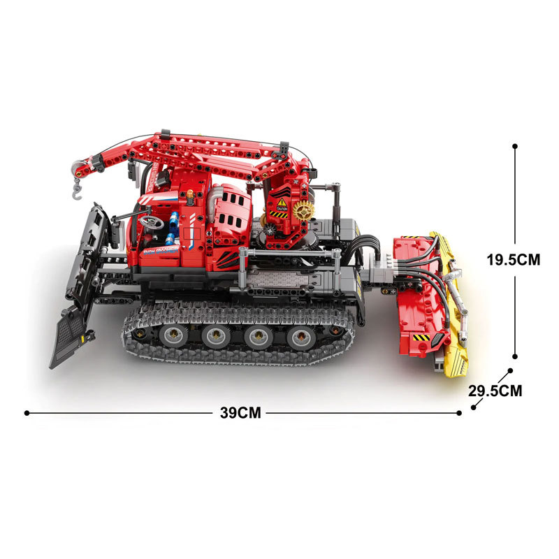 [With Motor]Reobrix 22019 Snow Leveling Vehicle Technic