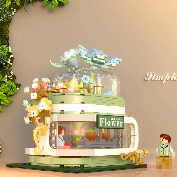 [Mini Micro Bricks] ZHEGAO Flower Hut Modular Buildings