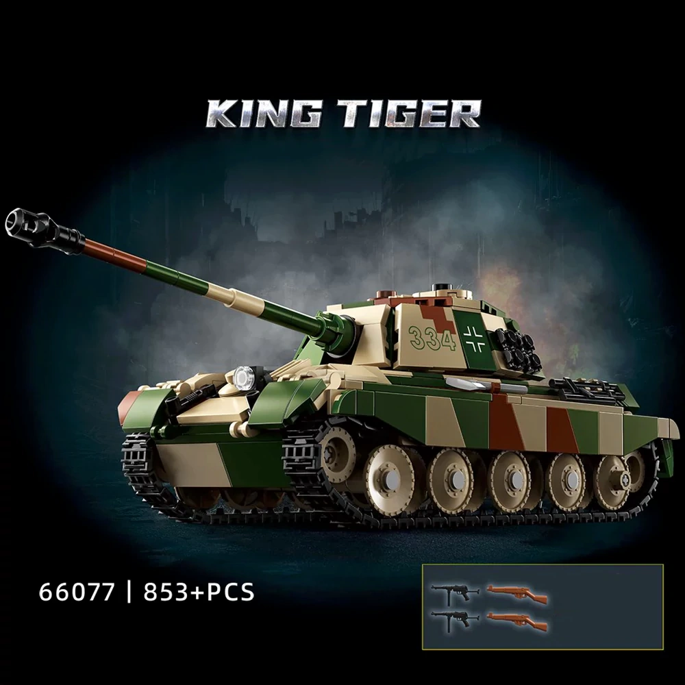 Leyi 66077 KING TIGER Tank Military