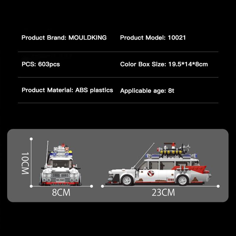 Mould King 10021 Movie & Game Technic Static Version Ghost Bus Building Blocks 603pcs Bricks Toys From China Delivery.