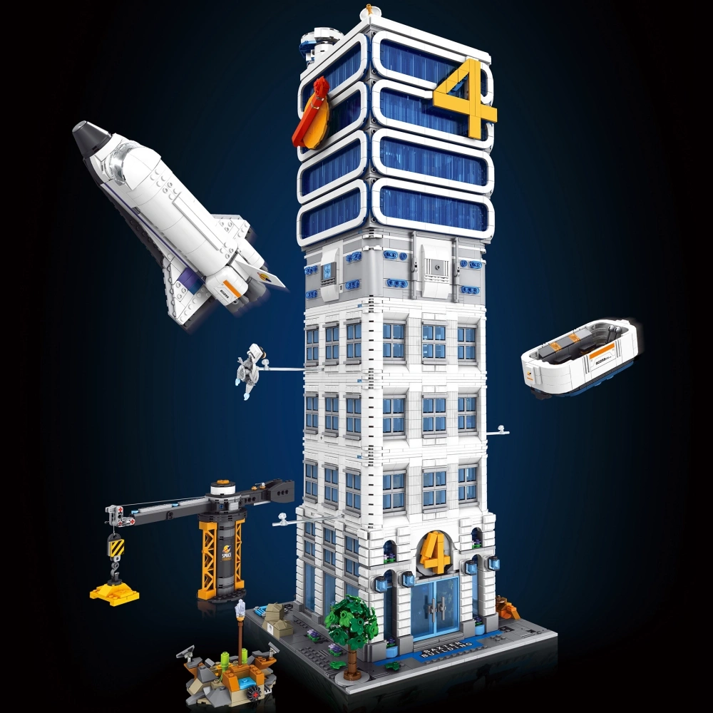 FALAGIL SJ1002 Fantastic 4 Modular Baxter Building Classic Space Academy Super Heroes