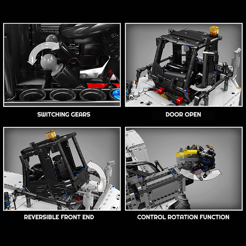 {With Motor} Mould King 17029 Technic White Container Truck Building Blocks 4878±pcs Bricks from China.