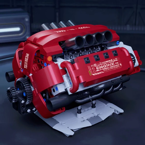 ONEBOT OBFDJ18AIQI V8 Engine Model Technic