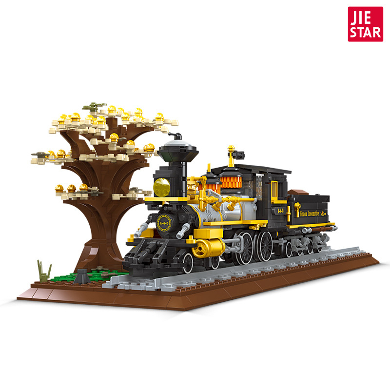 JieStar 59010 Static Version Genoa Locomotive 4-4-0 Train Building Blocks 950±pcs Bricks from China.