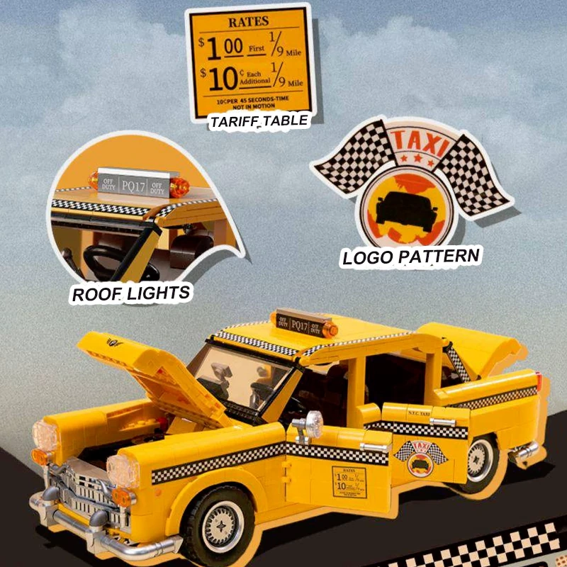 Pantasy 85017 New York Taxi Creator Expert US Warehouse Express