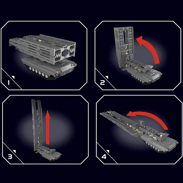 [With Motor] MouldKing 20029 Bridge Laying Vehicle Technic