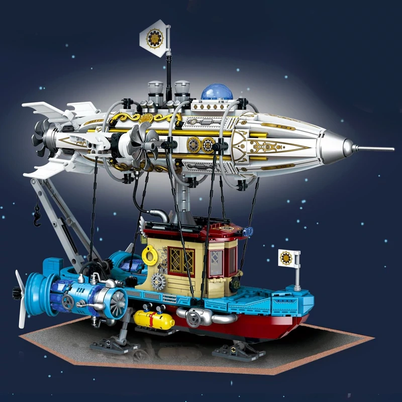 [Pre-sale] ZHEGAO 958015 Steampunk Mechanical Airship Technic