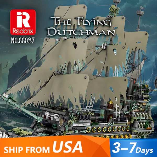 [Pre-sale] Reobrix 66037 The Flying Dutchman Movie & Game US Warehouse Express